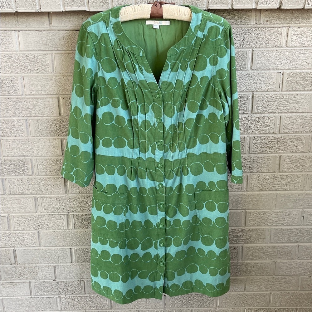 Boden Maisy Corduroy Polka Dot Dress- size 12